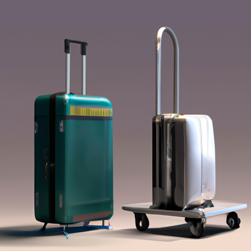 מזוודות טרולי איכותיות העומדות לצד זו באיכות נמוכה