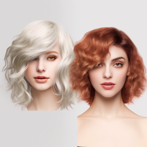 השוואה זו לצד זו בין פאה לשיער טבעי ופאה סינתטית, המדגימה את ההבדלים באיכות ובמראה