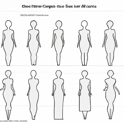 1. אינפוגרפיקה הממחישה צורות גוף שונות וגזרות שמלות אידיאליות לכל אחת.