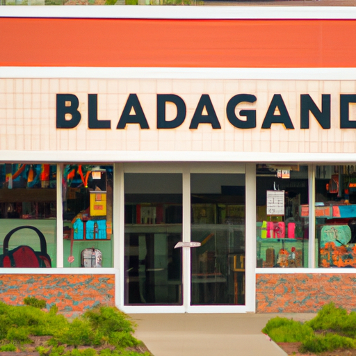 1. צילום חיצוני של חנות 'BagLand', המציג את חלון הראווה המזמין.