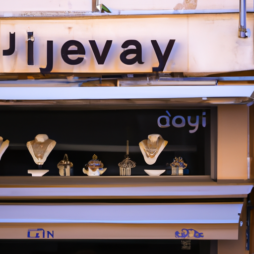 מבט חיצוני על חנות התכשיטים המקסימה השוכנת ברחובותיה ההומים של תל אביב.